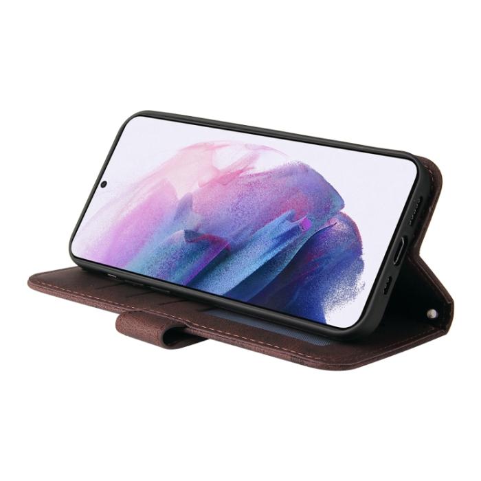Bild 6,  Samsung Galaxy S22 Fodral Skin Touch Brun