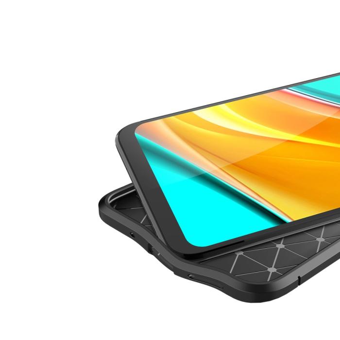 Bild 4,  Xiaomi Redmi 9C Skal Litchi Textur Svart