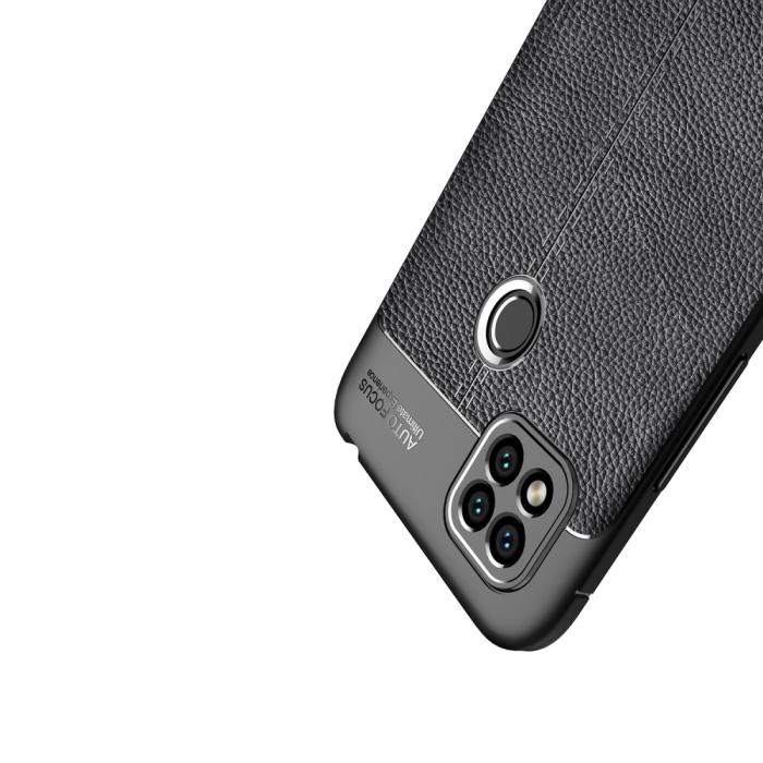 Bild 5,  Xiaomi Redmi 9C Skal Litchi Textur Svart