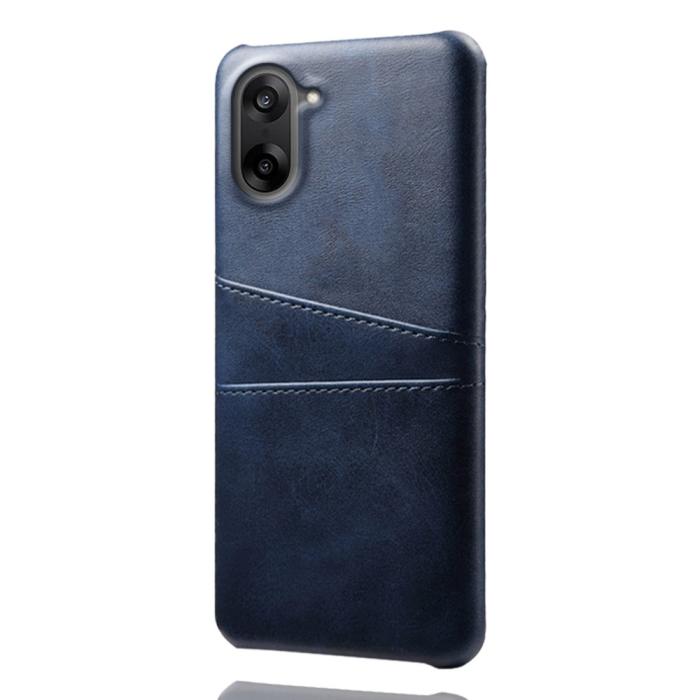 Bild 3,  OnePlus Nord CE5 Läderbelagt Skal Med Kortfack Blå