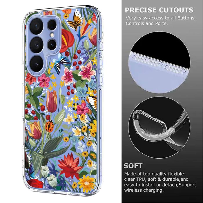 Bild 6,  Samsung Galaxy S26 Ultra Skal Med Tryck Blommor