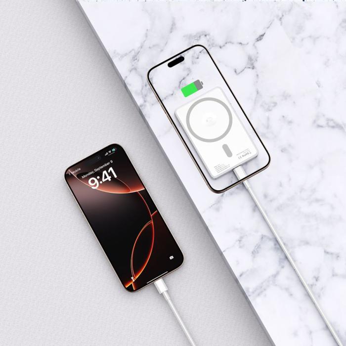 Bild 6, Tech-Protect Tech-Protect 5000 mAh MagSafe Powerbank LifeMag Silver