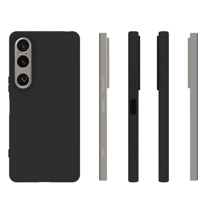 Bild 4,  Sony Xperia 1 VII Skal Soft TPU Matt Svart