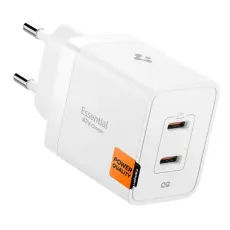 Spigen Spigen 47W V&auml;ggladdare USB-C Essential Vit