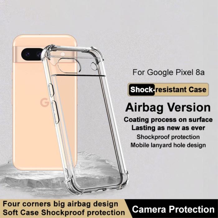 Bild 2, IMAK IMAK Google Pixel 8A Skal Shockproof TPU Transparent
