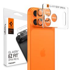 Spigen Spigen iPhone 17 Pro Max Linsskydd Optik Pro GLAS.tR "Ez Fit" Orange