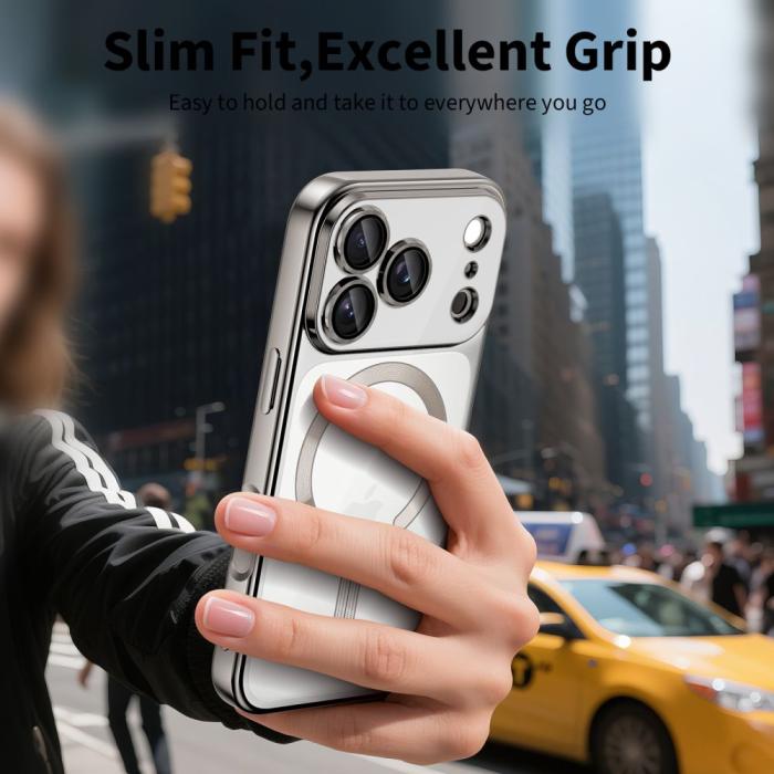 Bild 5, Tech-Protect Tech-Protect iPhone 17 Pro Max Skal MagSafe MagFlex Shiny Silver