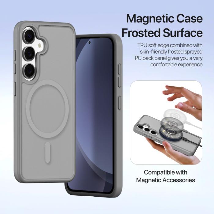 Bild 6, DUX DUCIS DUX DUCIS Galaxy S25 2in1 Magnet Fodral Lawa Series Grå