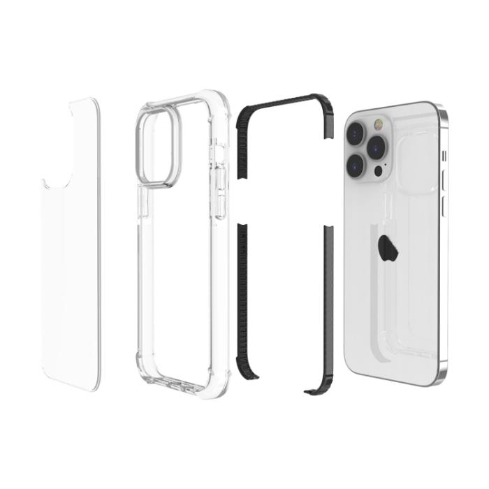 Bild 5,  iPhone 15 Pro Skal Shockproof Akryl/TPU Svart