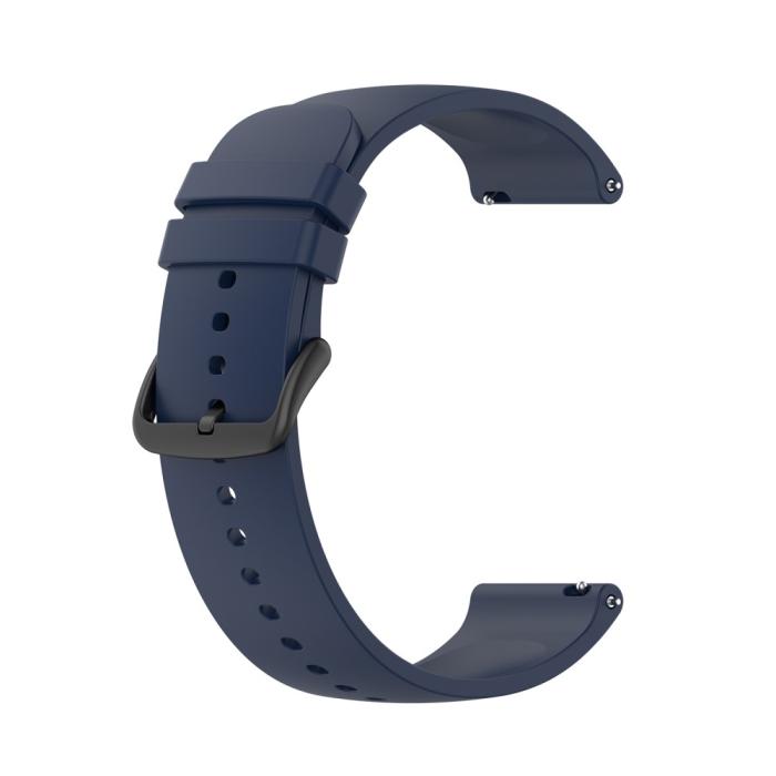 Bild 3,  Silikon Armband För Smartwatch (20 mm) - Midnight Blue
