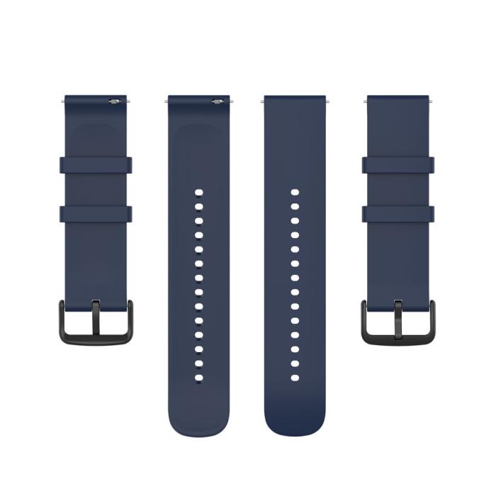 Bild 5,  Silikon Armband För Smartwatch (20 mm) - Midnight Blue