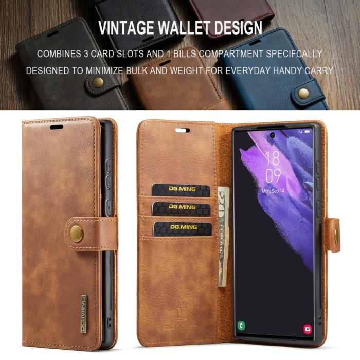 Bild 6, DG.MING DG.MING Galaxy S24 Ultra 2in1 Magnet Fodral / Skal Brun