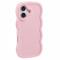  iPhone 17 Mobilskal Wavy Ljus Rosa