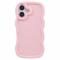  iPhone 17 Mobilskal Wavy Ljus Rosa