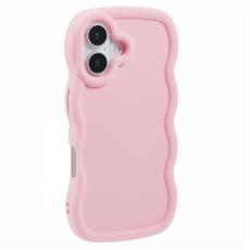  iPhone 17 Mobilskal Wavy Ljus Rosa