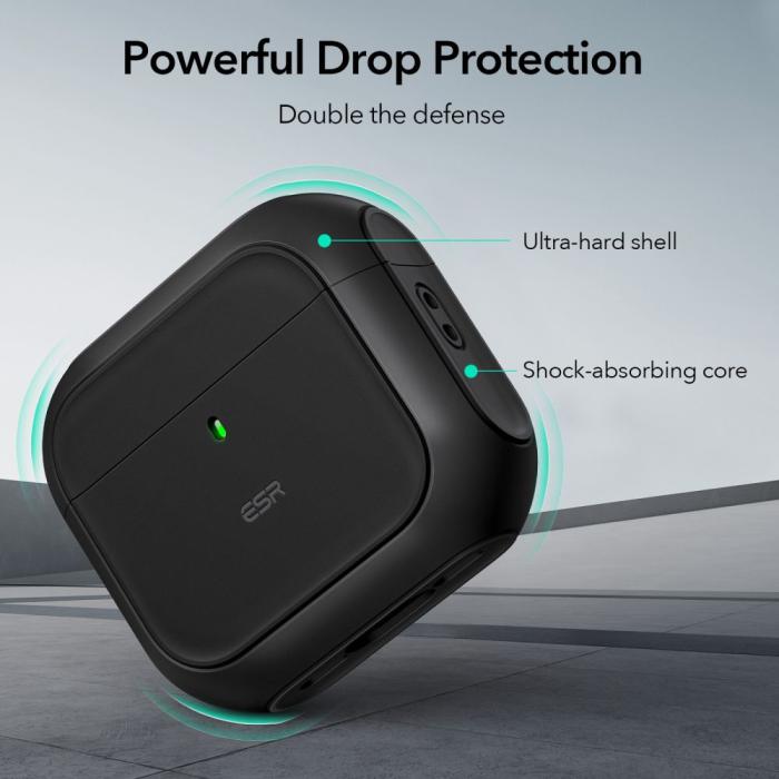 Bild 4, ESR ESR AirPods 4 Skal MagSafe Orbit HaloLock Svart
