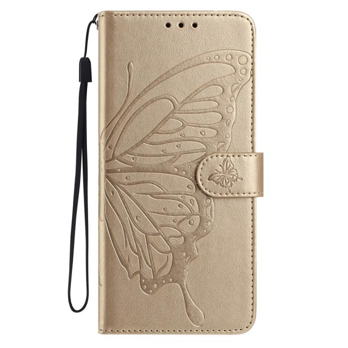 Bild 5,  Xiaomi 15T Pro Fodral Med Fjäril Tryck Guld