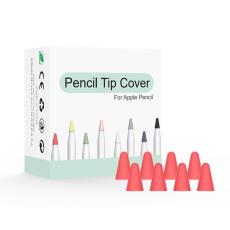  8-PACK Apple Pencil 1/2/Pro Spetsskydd / Tip Cover R&ouml;d