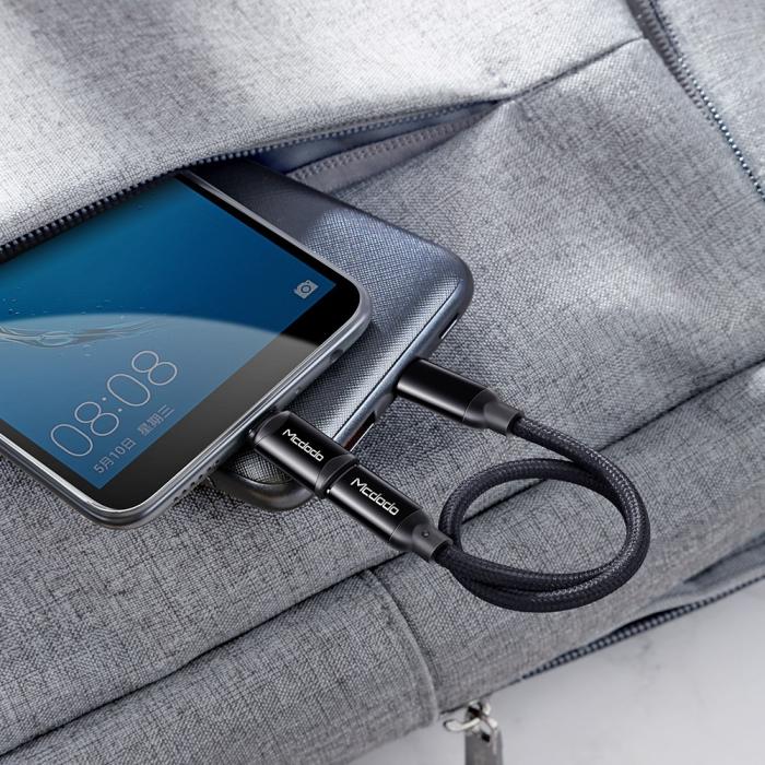 Bild 6, MCDODO Mcdodo USB-C Hona - MicroUSB Hane Adapter Svart