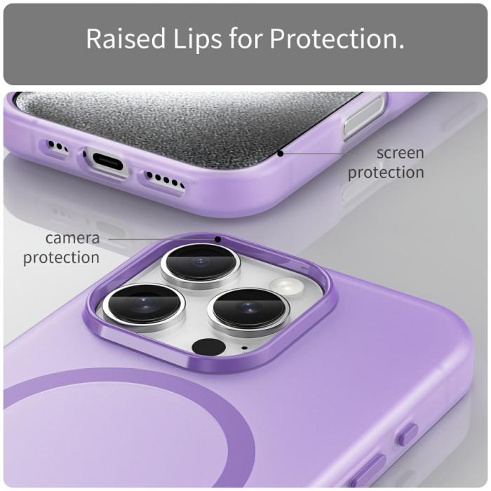 Bild 6,  iPhone 16 Pro Skal MagSafe Slim Matt Lila