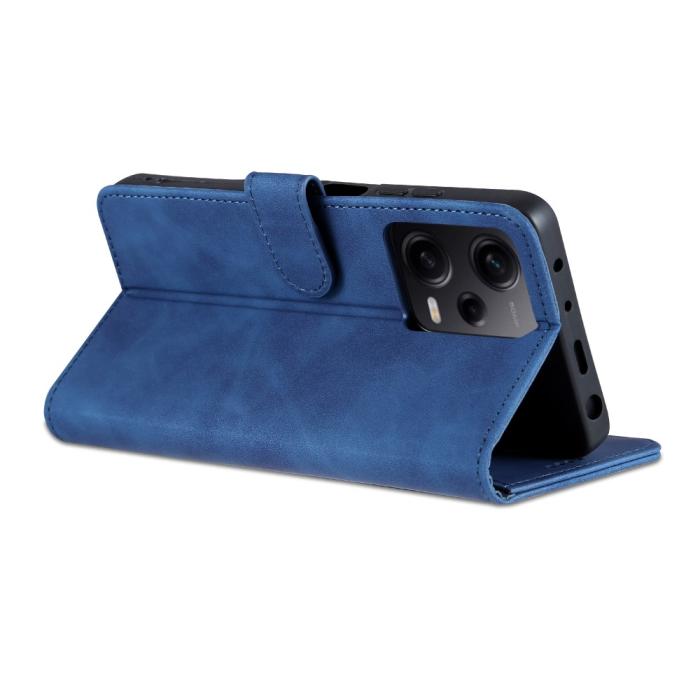 Bild 4, AZNS AZNS Xiaomi Redmi Note 12 Pro 5G Fodral Retro Läder Blå