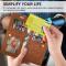  Samsung Galaxy S23 Plus Fodral Multifunktionell Med Frontficka Brun