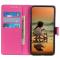  Samsung Galaxy S24 Fodral Läder Litchi Rosa