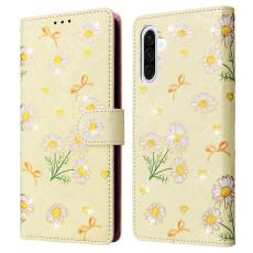  Samsung Galaxy A17 Fodral RFID L&auml;der Yellow Daisy