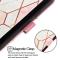  iPhone 16 Pro Fodral Marmor Vit/Rosa