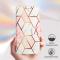  iPhone 16 Pro Fodral Marmor Vit/Rosa