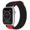 ColorPop Apple Watch 42/44/45/46/49 mm Armband Alpine Pro Loop Svart/Röd