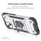  iPhone 14 Pro Skal Shockproof Hybrid Ring Silver