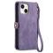  iPhone 15 Plus Fodral Geometri Med Snodd Lila