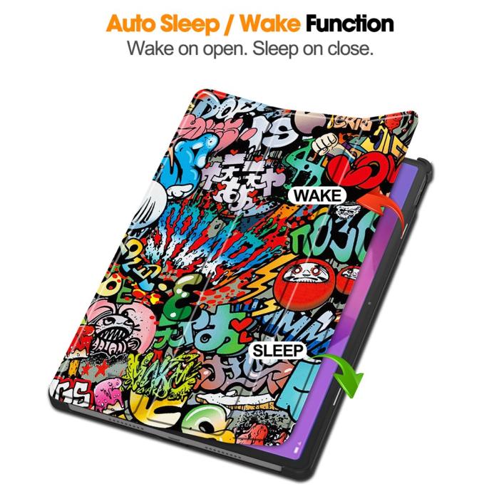 Bild 3,  Lenovo Idea Tab Pro Fodral Tri-Fold Graffiti