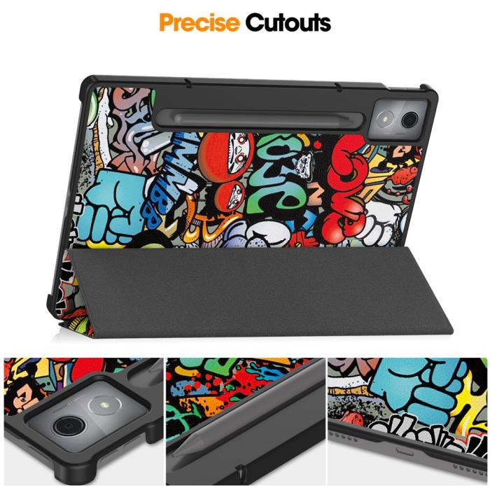 Bild 4,  Lenovo Idea Tab Pro Fodral Tri-Fold Graffiti