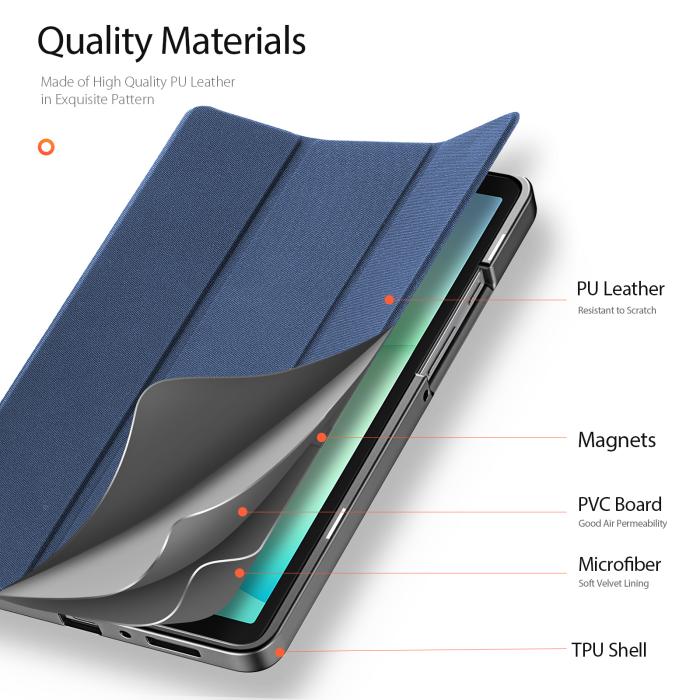 Bild 5, DUX DUCIS DUX DUCIS Galaxy Tab A11 / A9 Fodral DOMO Tri-Fold Blå