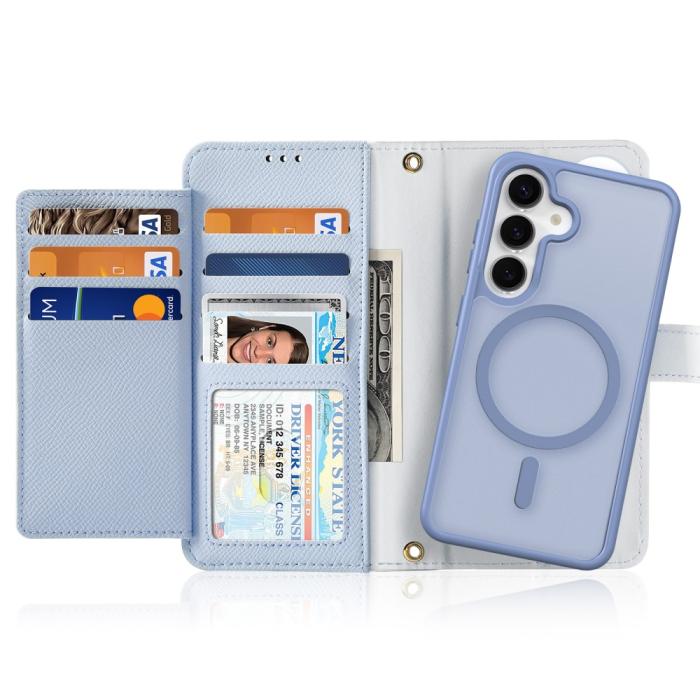Bild 2, DUX DUCIS DUX DUCIS Galaxy S25 2in1 Magnet Fodral Lawa Series Ljus Blå