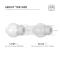 AHASTYLE AHASTYLE AirPods 2/1 3-PACK Öronpluggar Silikon Storlek L Vit