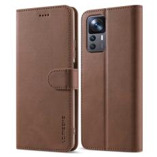 LC.IMEEKE LC.IMEEKE Xiaomi 12T / 12T Pro Fodral L&auml;der Brun