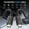  1m Thunderbolt 5 Kabel USB-C 240W 8K / 60Hz PD Svart
