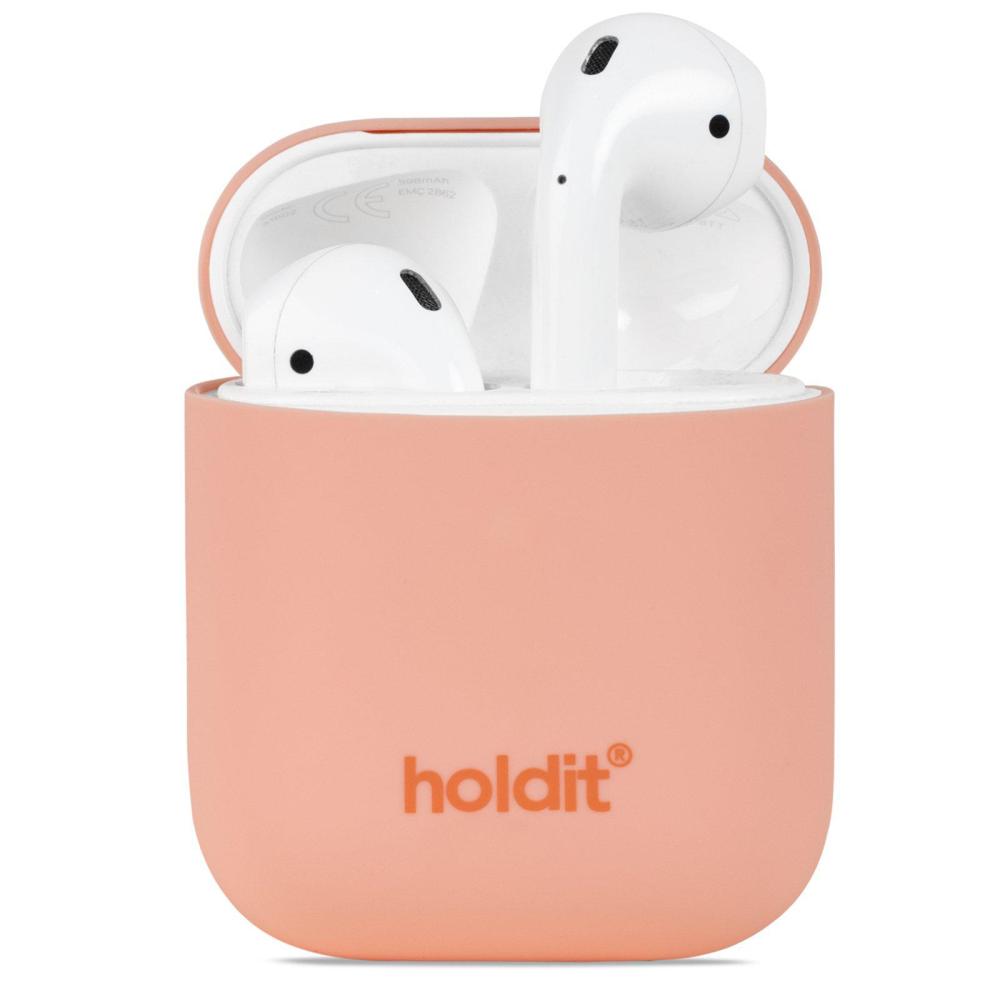 holdit holdit AirPods Nygård Skal Silikon Pink Peach
