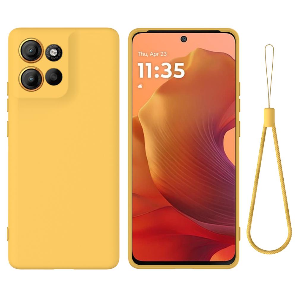  Motorola Moto G56 5G Skal Liquid Silikon Gul