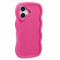  iPhone 17 Mobilskal Wavy Rosa