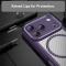  iPhone 17 Pro Skal MagSafe Kolfiber Textur Lila