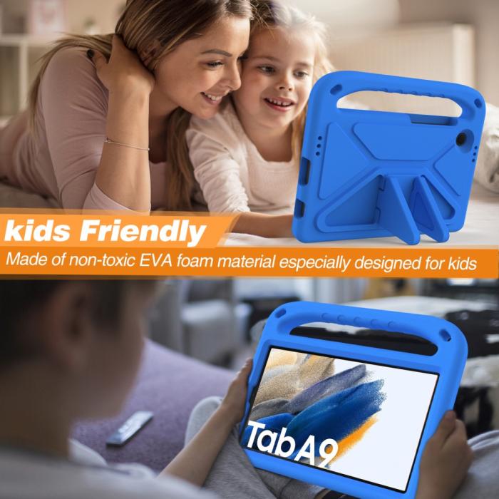 Bild 4,  Samsung Galaxy Tab A11 / Tab A9 Skal EVA Kickstand Blå