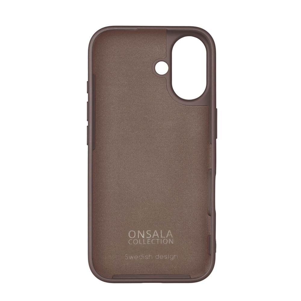Onsala Onsala iPhone 16 Mobilskal Med Silikonkänsla Chocolate