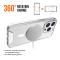  iPhone 16 Pro Skal MagSafe Shockproof Transparent