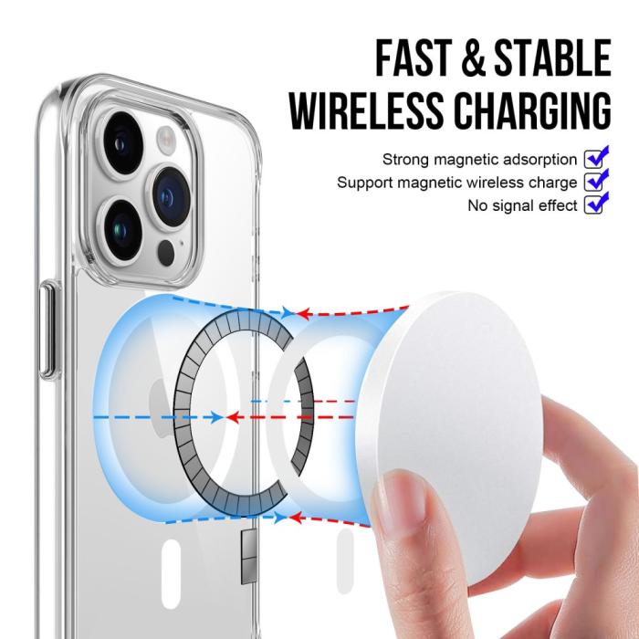 Bild 5,  iPhone 16 Pro Skal MagSafe Shockproof Transparent