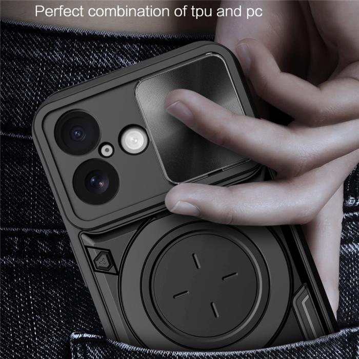 Bild 6,  iPhone 17 Skal CamShield Kickstand Hybrid Svart