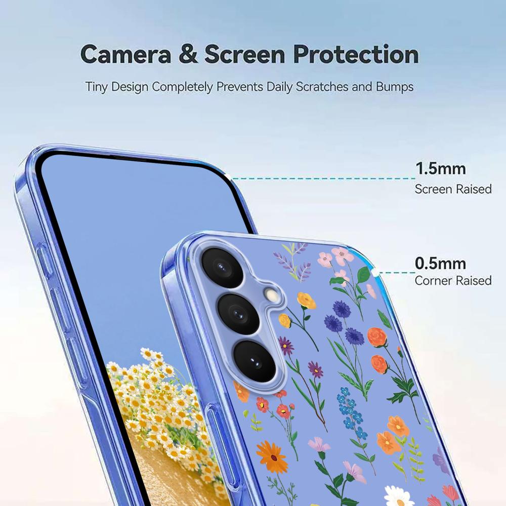  Samsung Galaxy S26 Plus Skal TPU Med Tryck Blommor